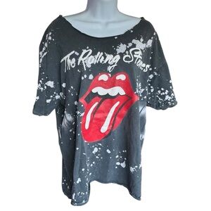 The Rolling Stones Junior Tee - Dark Grey and Red Graphic XL